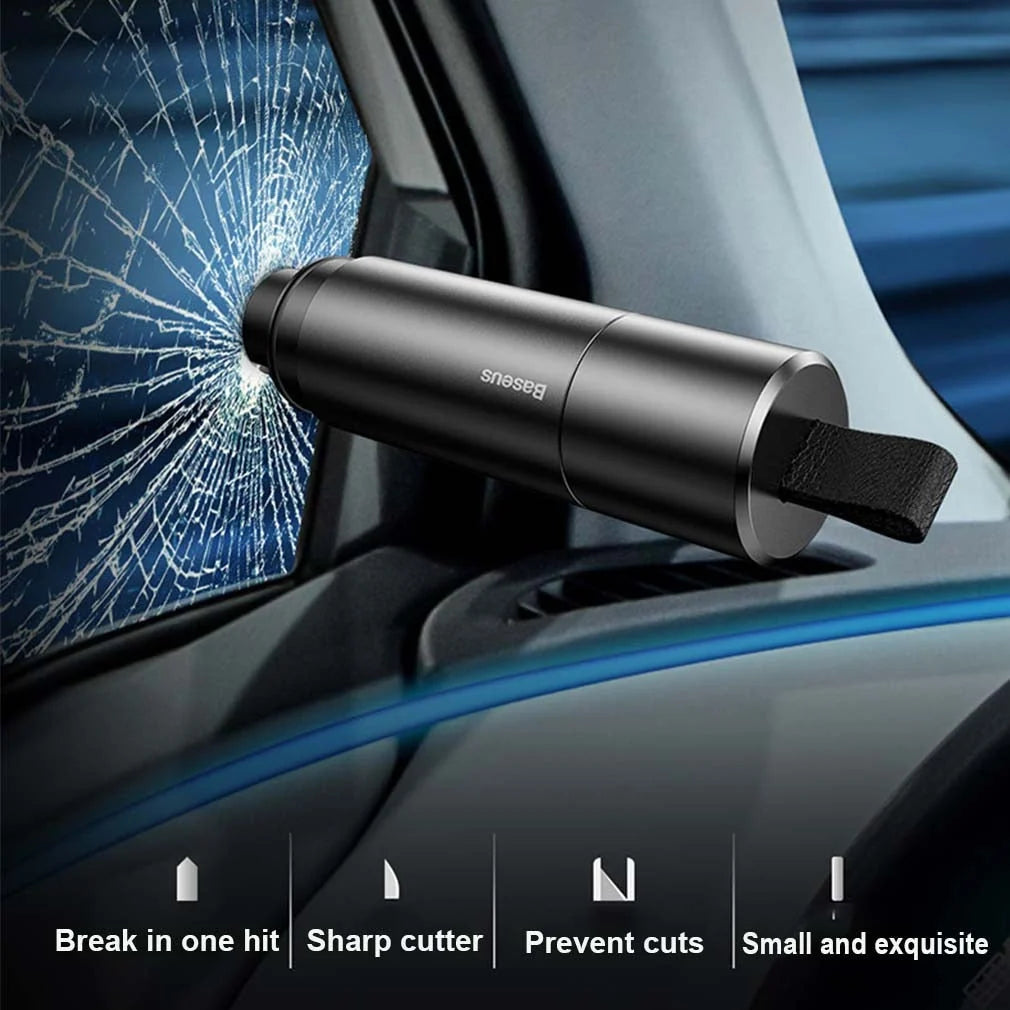 Car Safety Hammer Window Breaker With Finger Guard