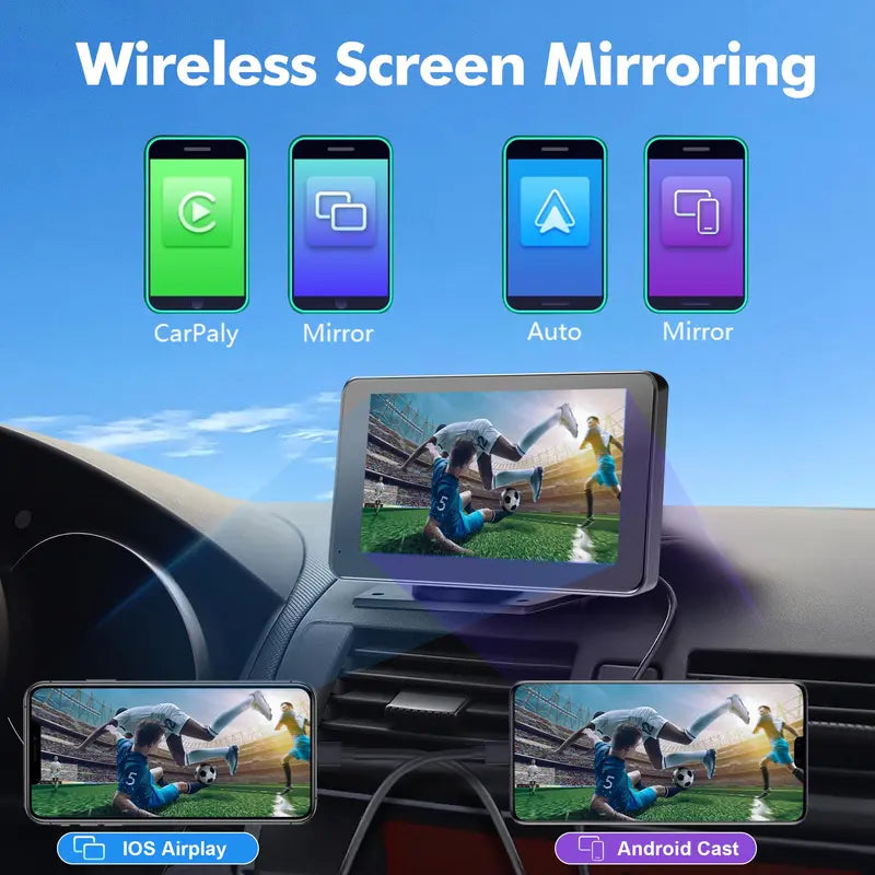 Car Screen 7-Inch Touchscreen Voice Navigation Backup Camera