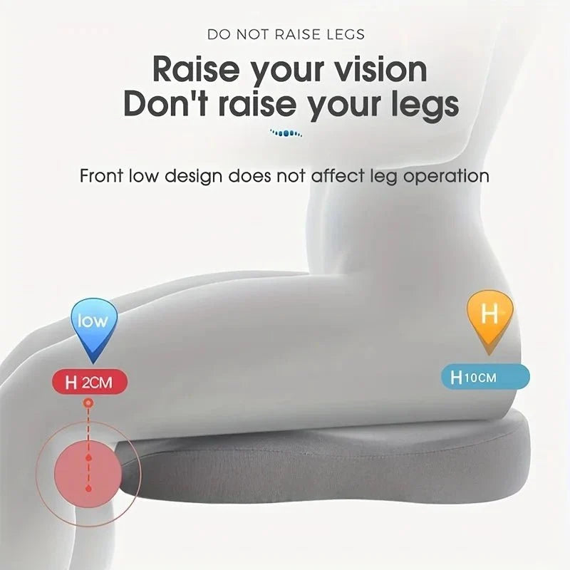 Car Seat Cushion Adjustable Memory Foam Breathable