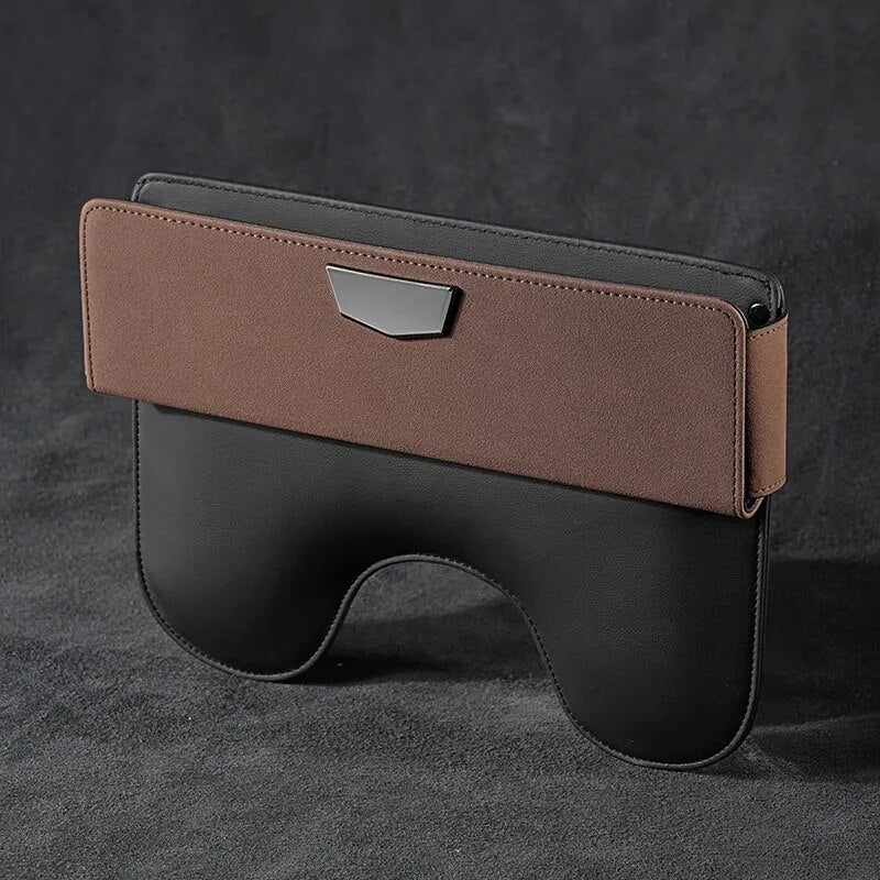 Car Seat Gap Organizer Suede & Leather Console Storage