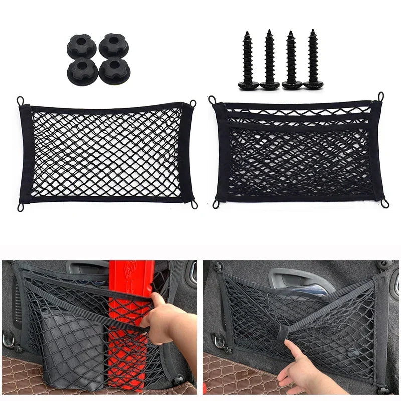 Car Storage Net Stretchable Mesh Secure Mounting