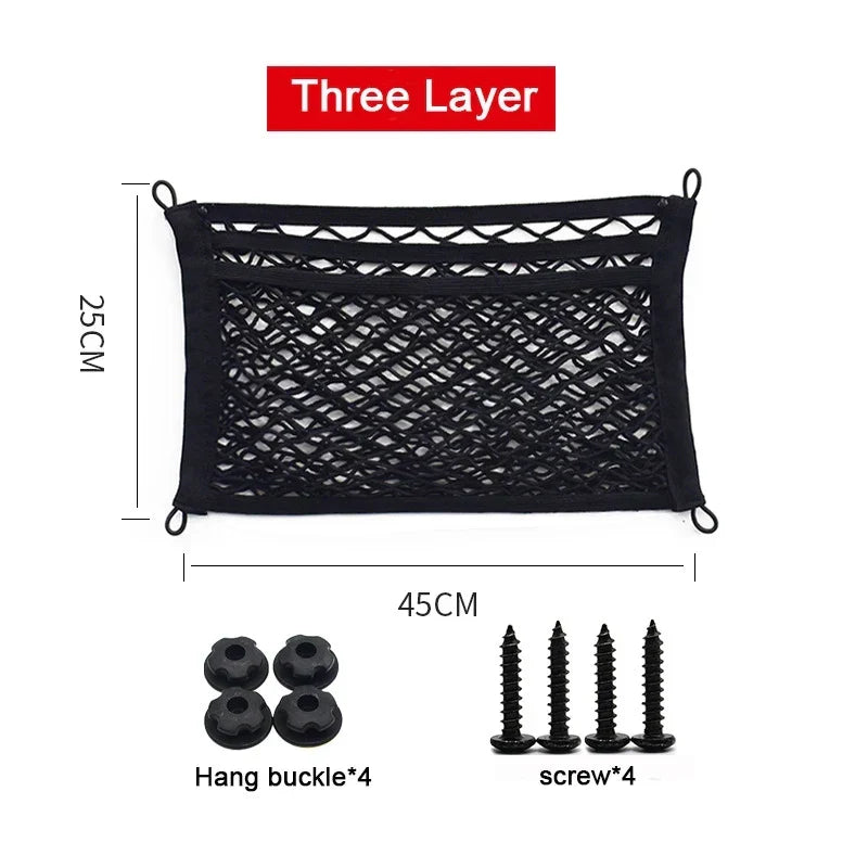 Car Storage Net Stretchable Mesh Secure Mounting