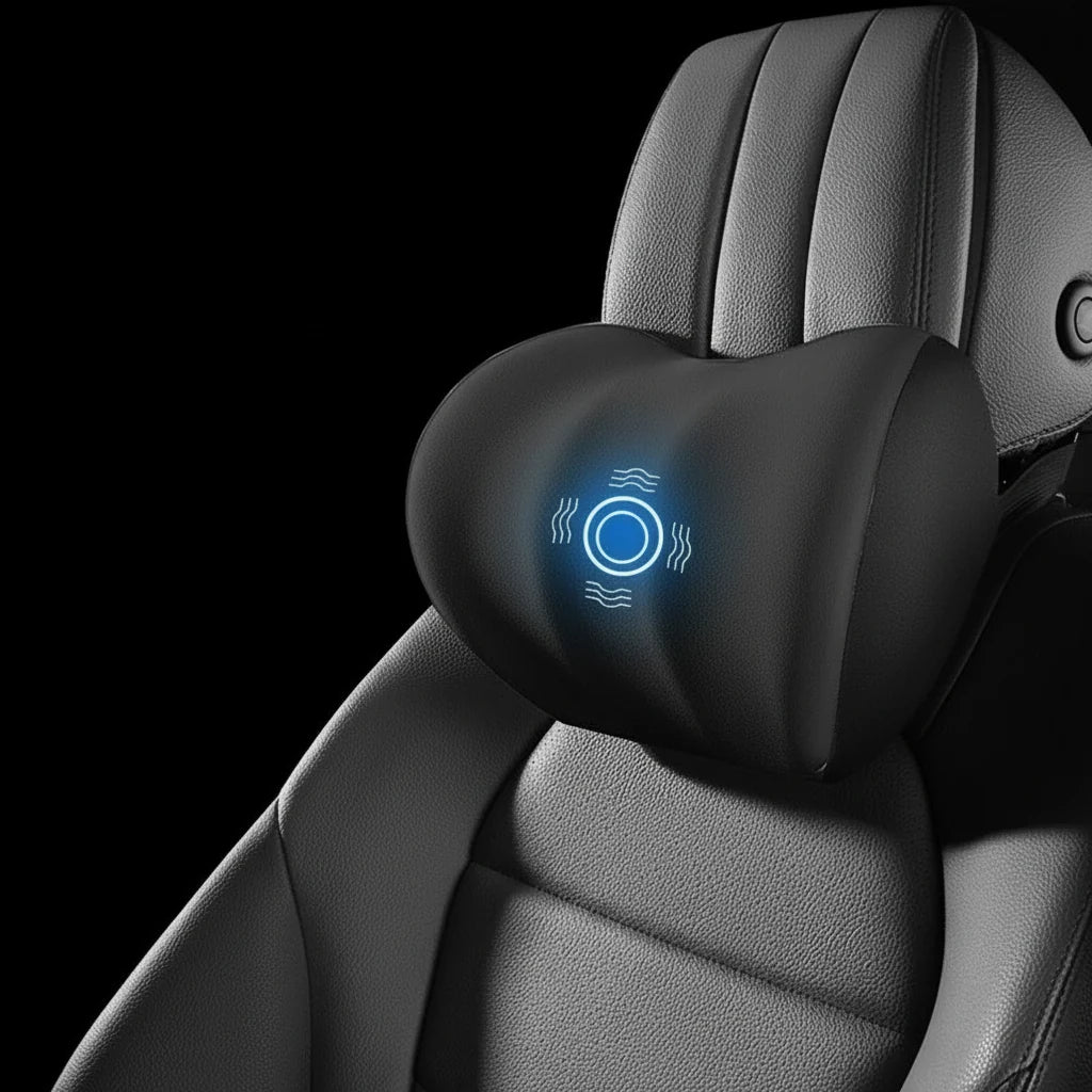 Car Support Cushion Neck & Lumbar Vibration Massage