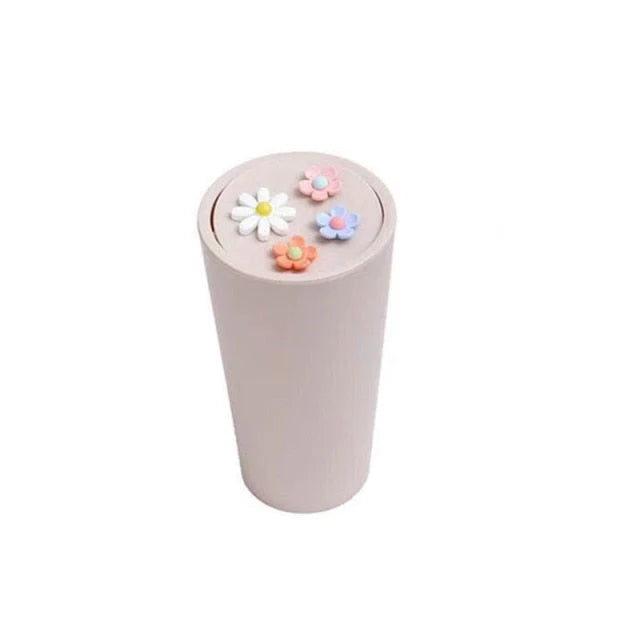 Car Trash Can Compact 360° Clamshell Lid
