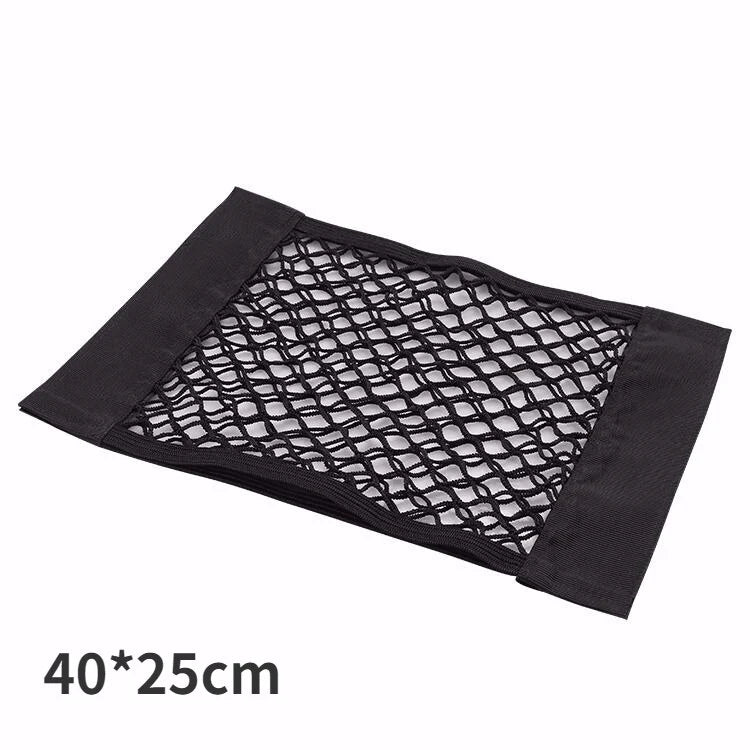 Car Trunk Organizer Double-Layer Elastic Mesh Storage