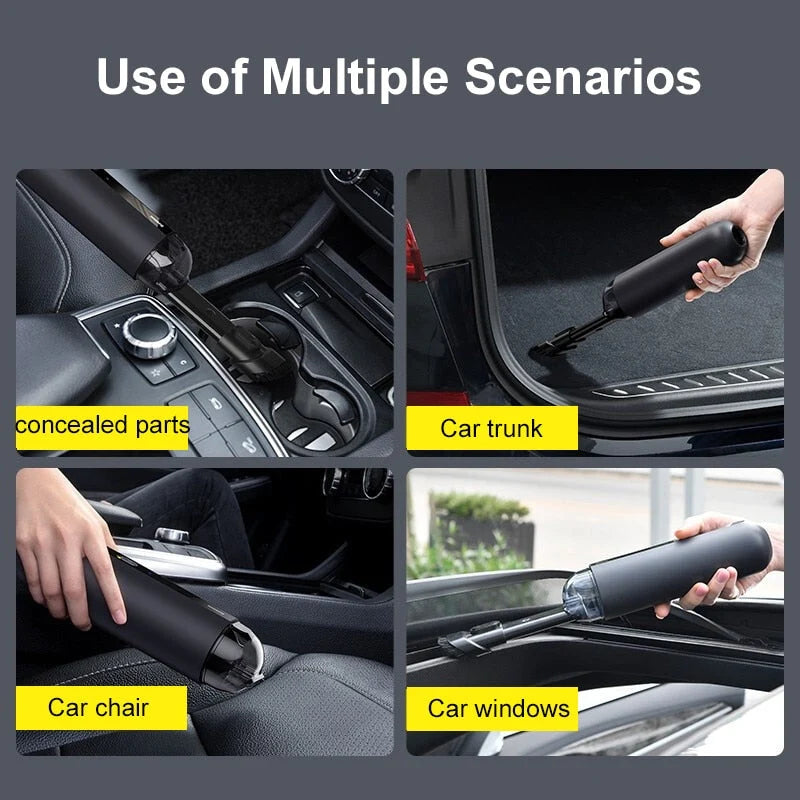 Car Vacuum Cleaner Cordless 5000Pa Strong Suction Rechargeable