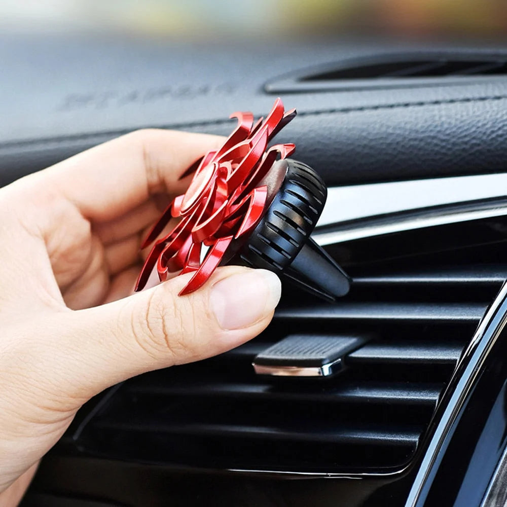 Car Vent Air Freshener Rotating Fragrance Tablet Included