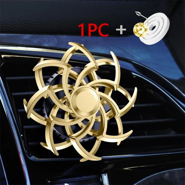 Car Vent Air Freshener Rotating Fragrance Tablet Included