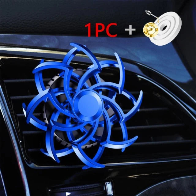 Car Vent Air Freshener Rotating Fragrance Tablet Included