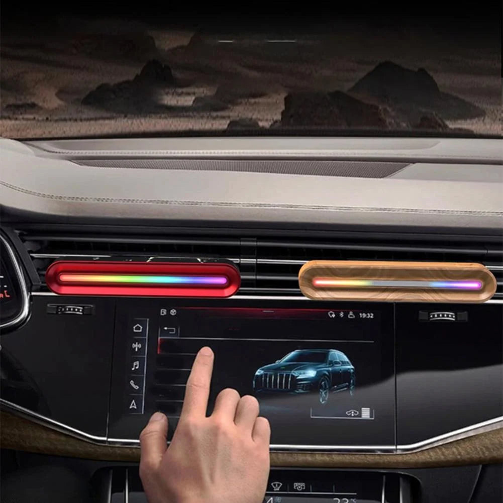 Car Vent Air Freshener Seven-Color LED Light Rechargeable