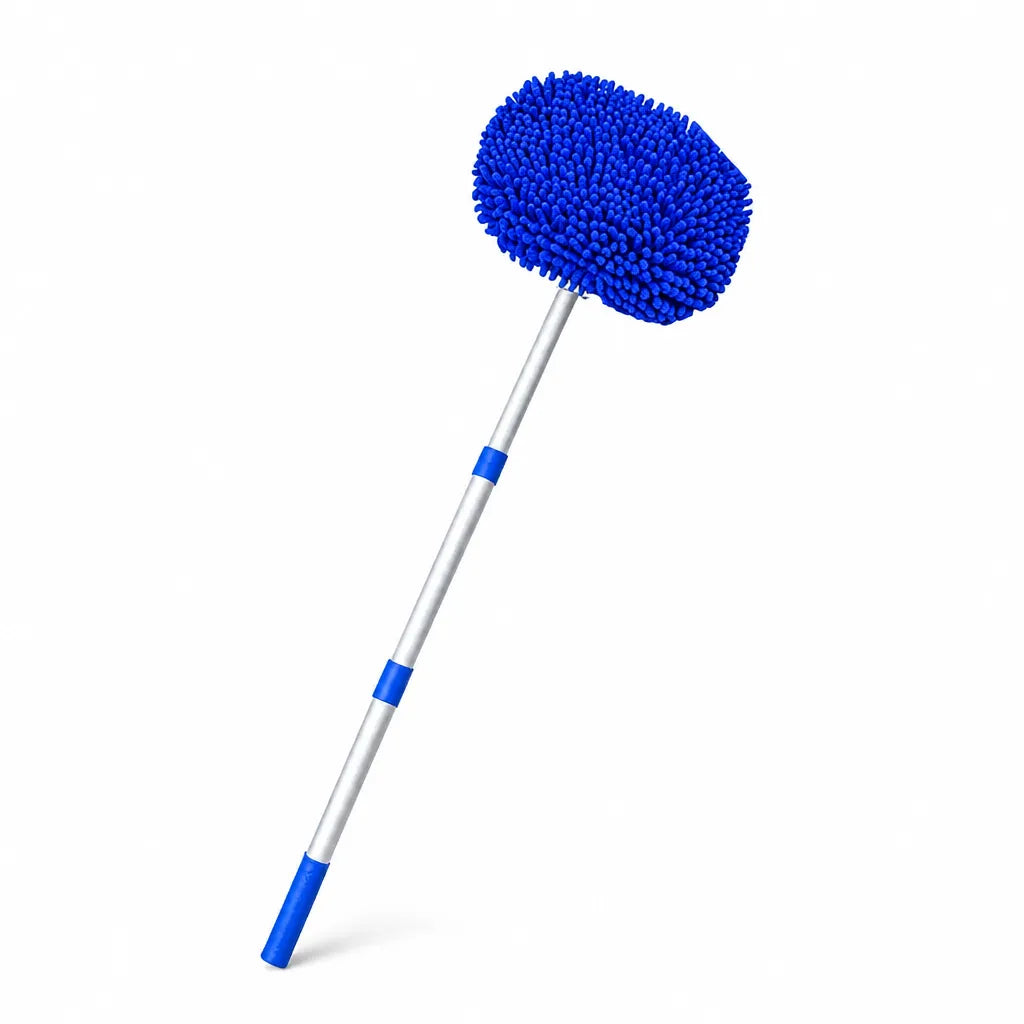 Car Wash Mop Telescopic Aluminum Handle Microfiber Head