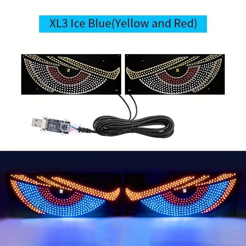 Car Windshield LED Display Programmable RGB App & Remote