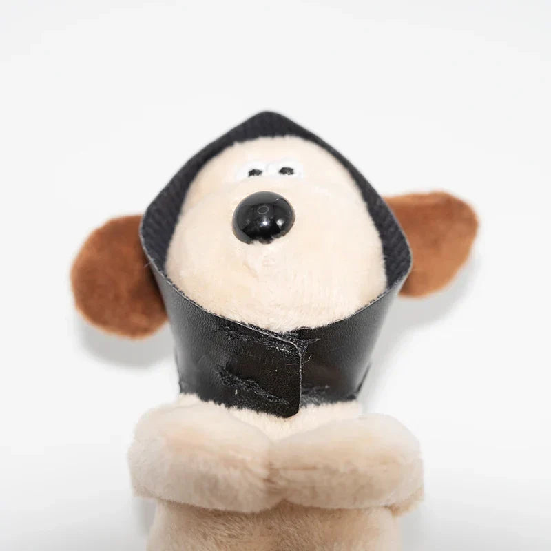 Car Wiper Decoration Plush Dog With Aviator Goggles