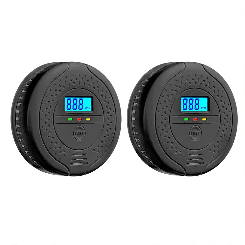 Carbon Monoxide Detector Electrochemical Sensor Battery Powered Audible Alarm
