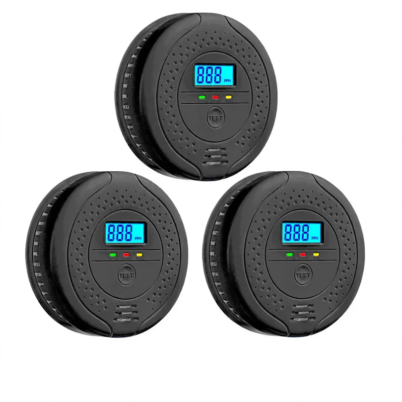 Carbon Monoxide Detector Electrochemical Sensor Battery Powered Audible Alarm