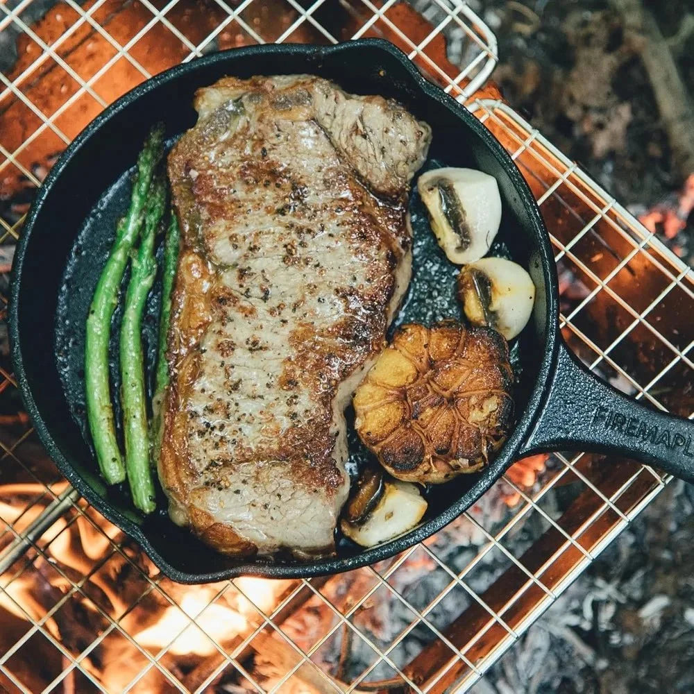 Cast Iron Skillet Even Heat Multi-Source Cooking