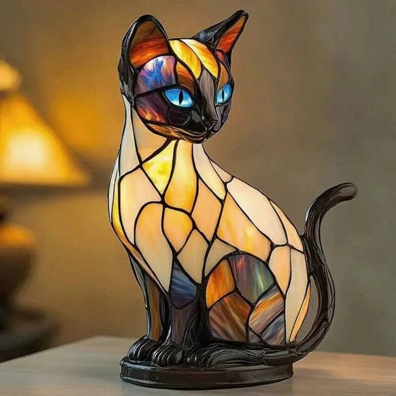 Cat Lamp Soft Warm Light Compact Portable Design