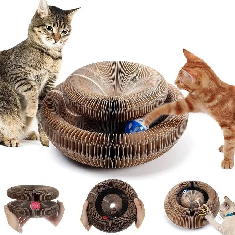 Cat Scratcher Magnetic Modular Panels & Enclosed Ball Track