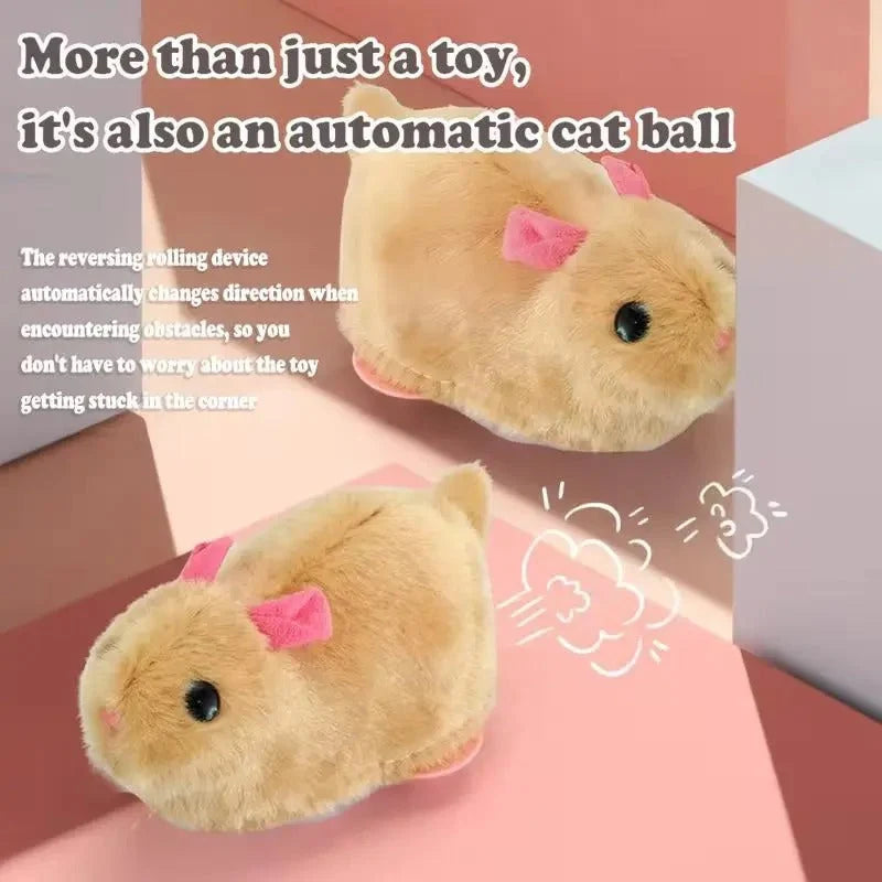 Cat Toy Ball Self-Rolling Obstacle Avoidance Plush Prey Inside