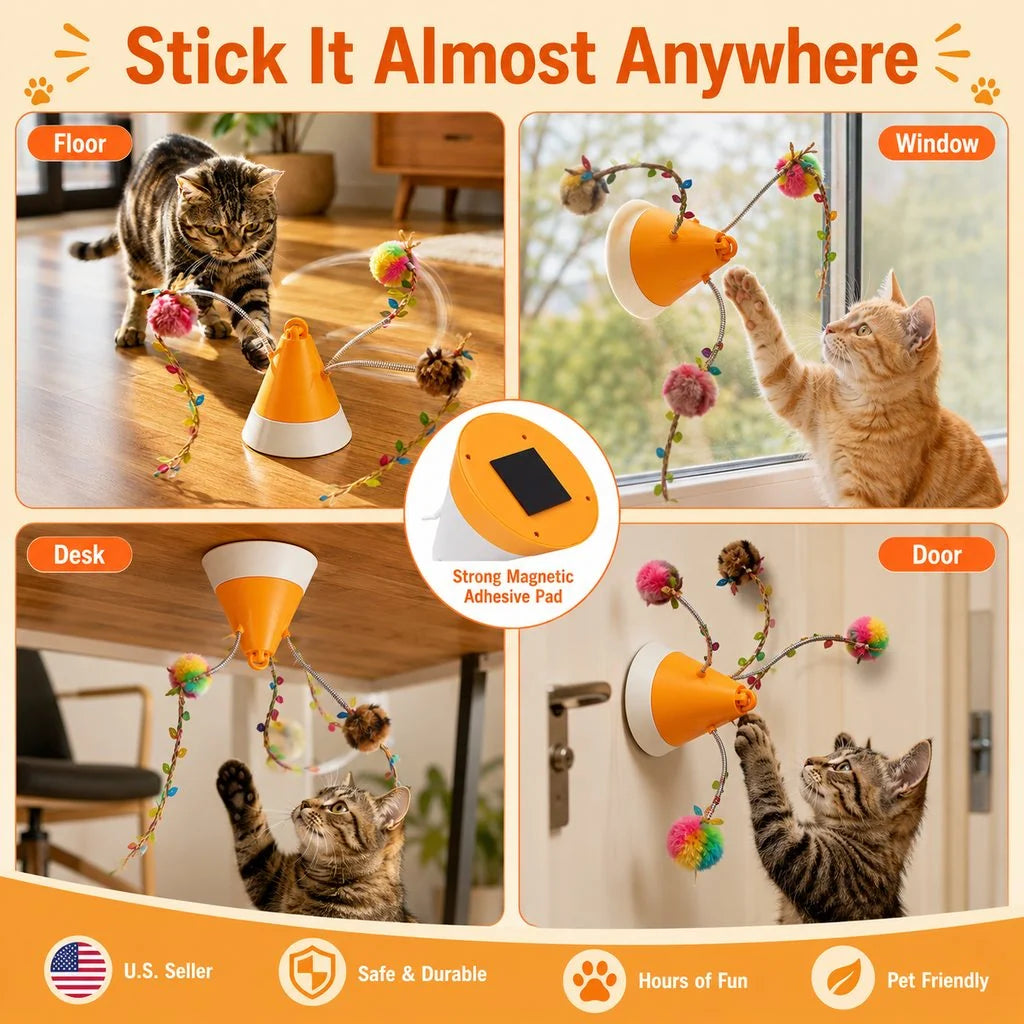Cat Toy Rotating Laser Teaser USB-C Rechargeable