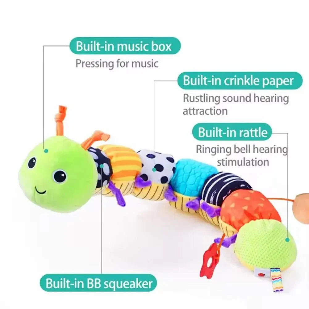Caterpillar Plush Toy Musical Sensory Play