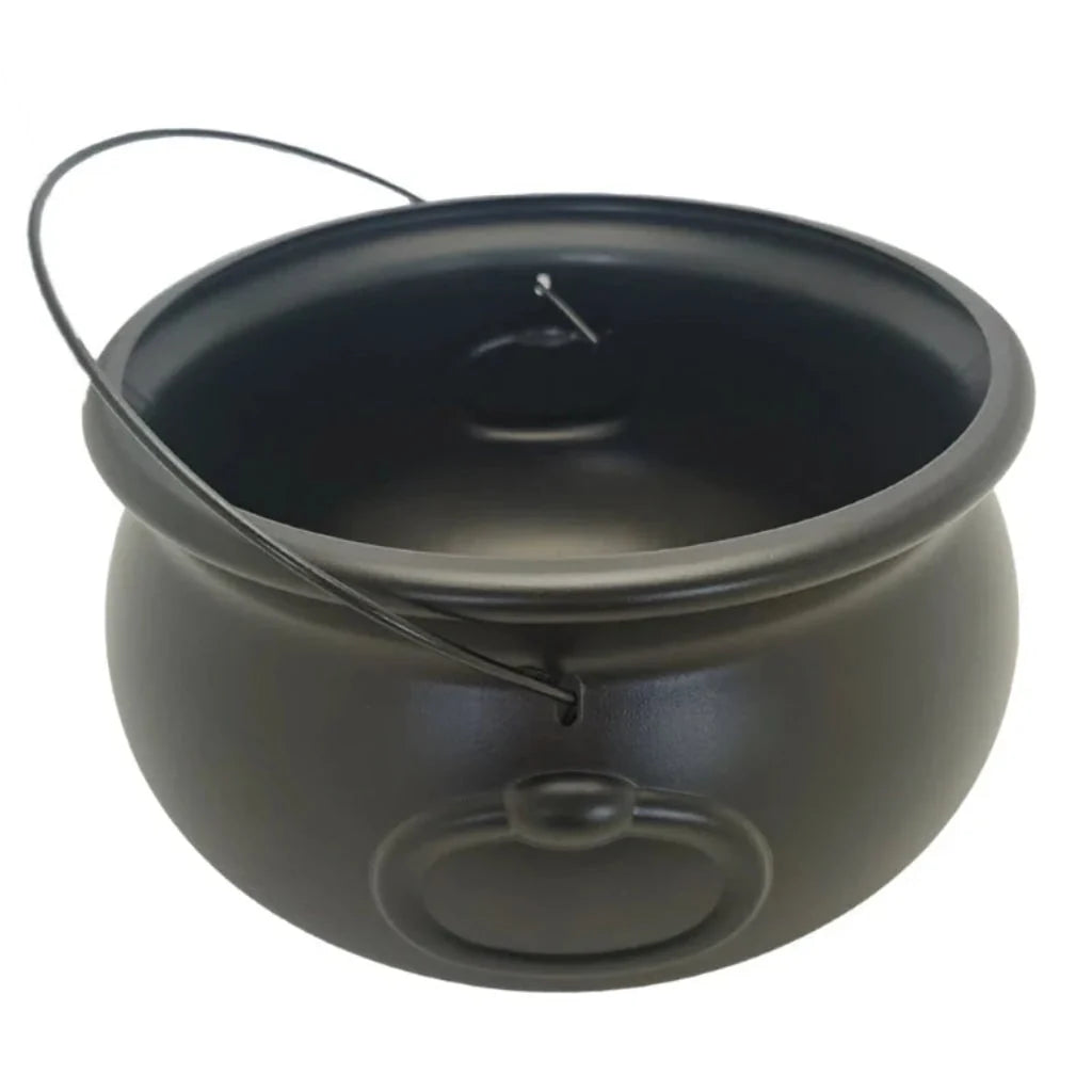 Cauldron Candy Holder & Decoration Cast-Iron Texture