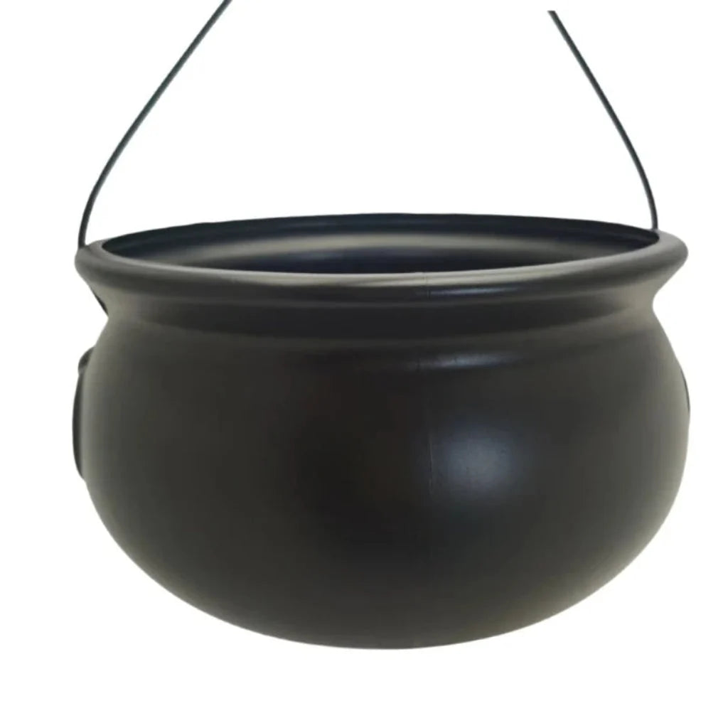 Cauldron Candy Holder & Decoration Cast-Iron Texture