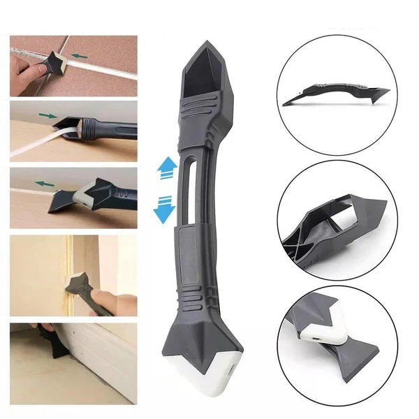 Caulk Removal Tool Stainless Steel Scraper & Adjustable Blade