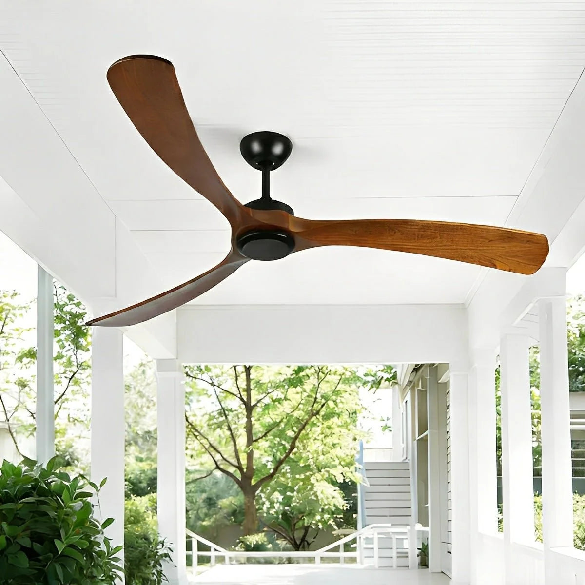 Ceiling Fan IP65 Moisture-Resistant Reversible Airflow Remote Control