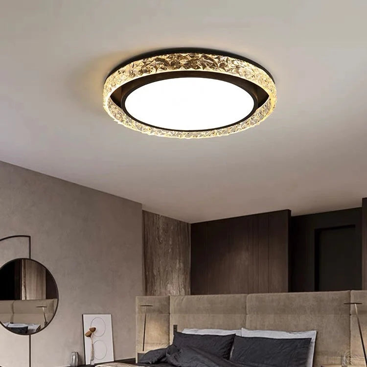 Ceiling Light Crystal Halo Integrated LED & Remote Dimming
