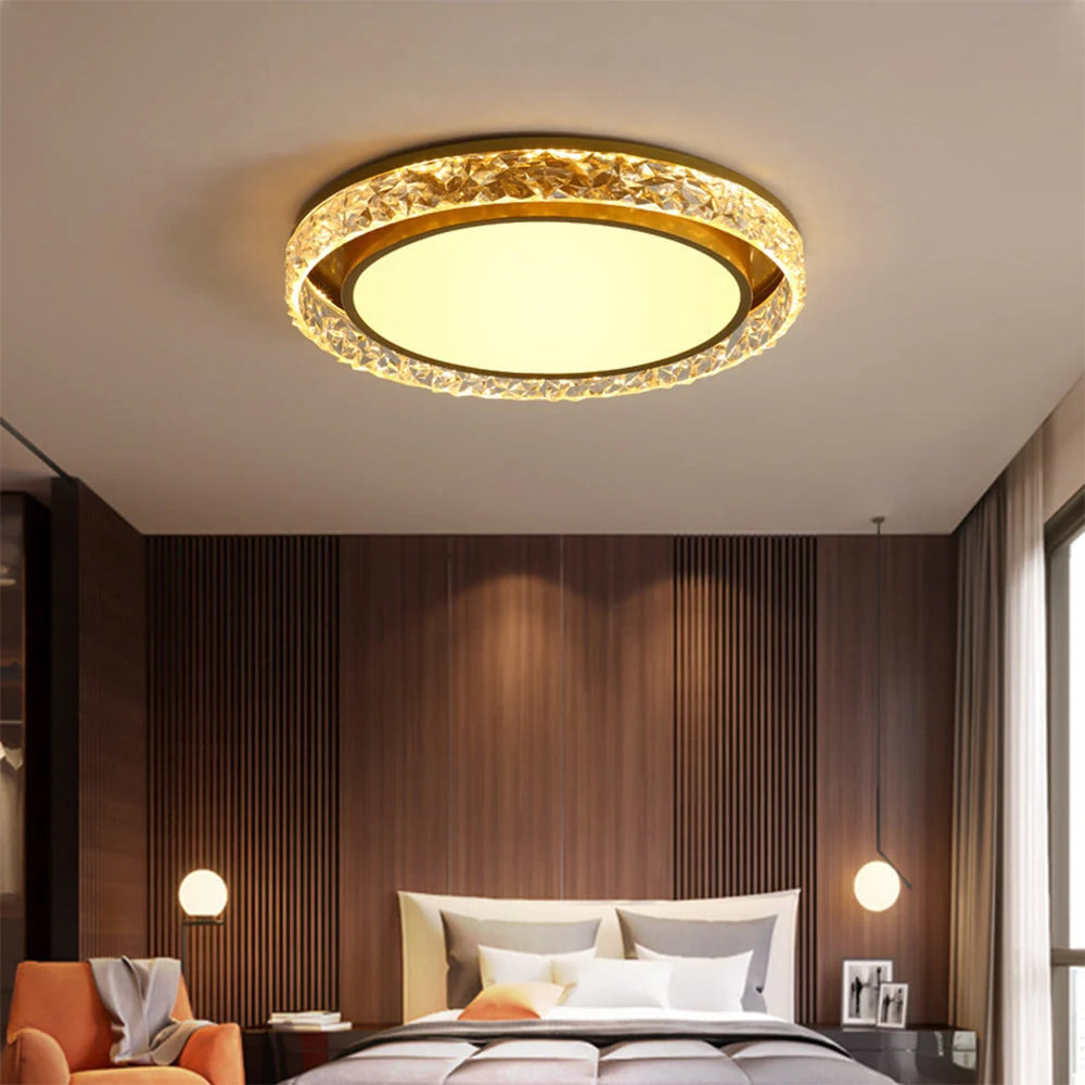 Ceiling Light Crystal Halo Integrated LED & Remote Dimming