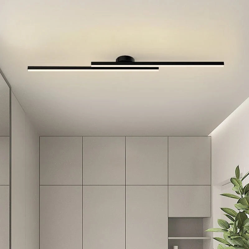 Ceiling Light Double LED Strips Semi-Flush Mount