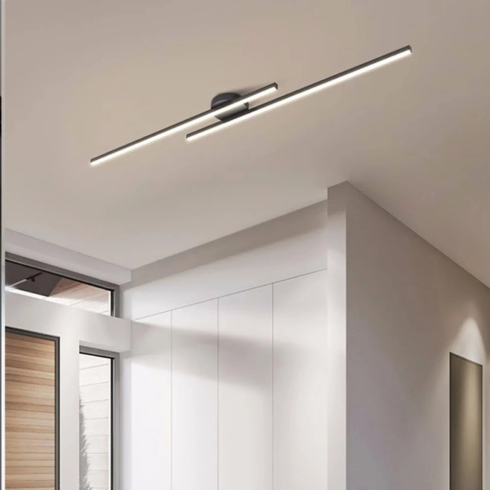 Ceiling Light Double LED Strips Semi-Flush Mount