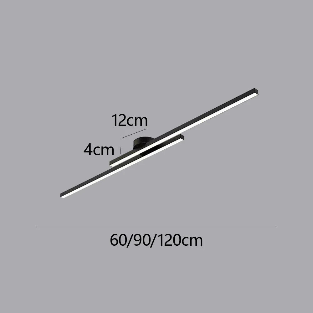 Ceiling Light Double LED Strips Semi-Flush Mount