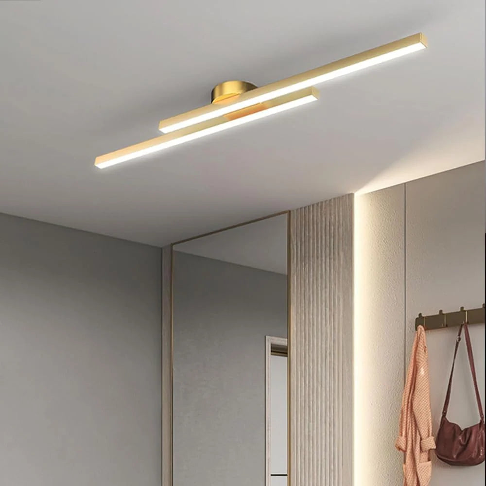 Ceiling Light Double LED Strips Semi-Flush Mount