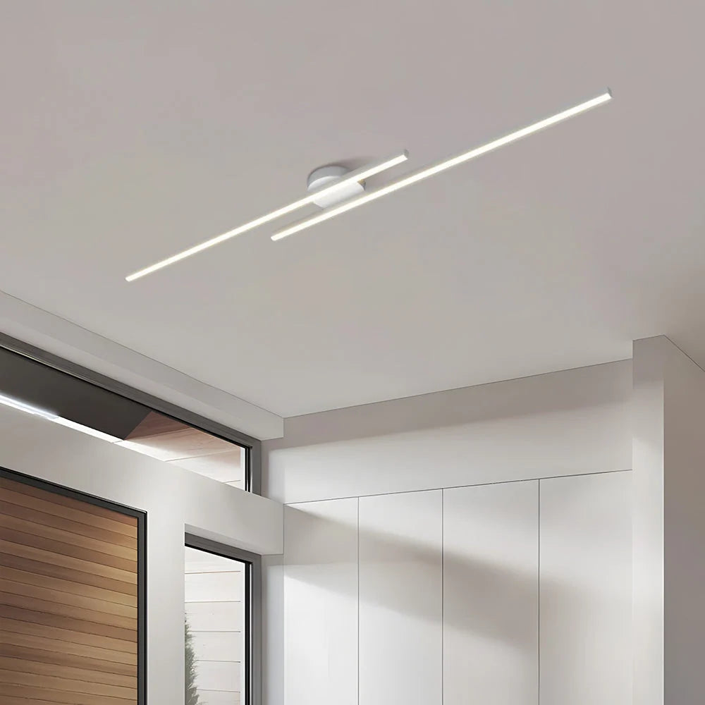 Ceiling Light Double LED Strips Semi-Flush Mount