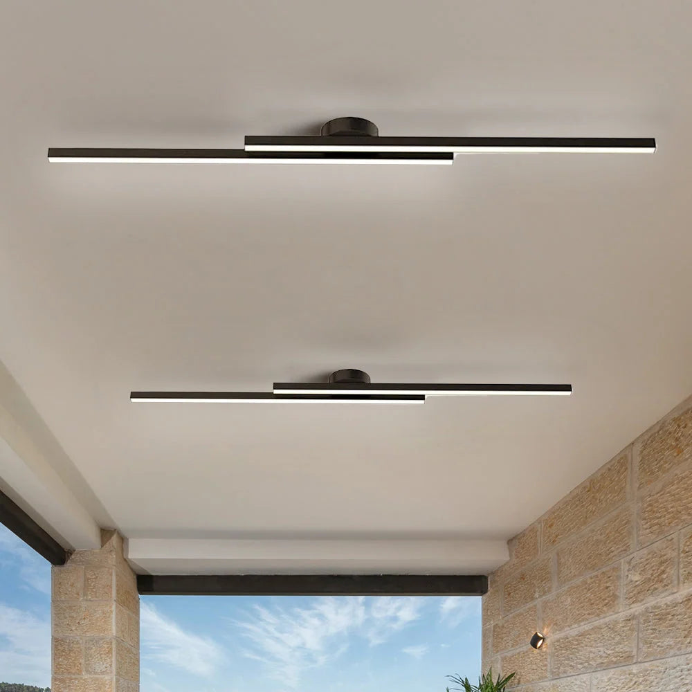 Ceiling Light Double LED Strips Semi-Flush Mount