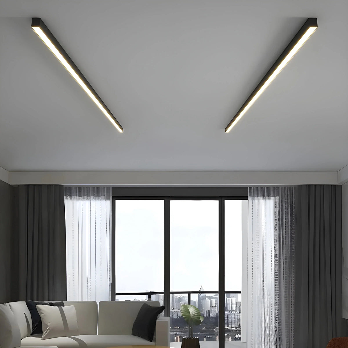 Ceiling Light Linear Dimmable Adjustable Color Temperature