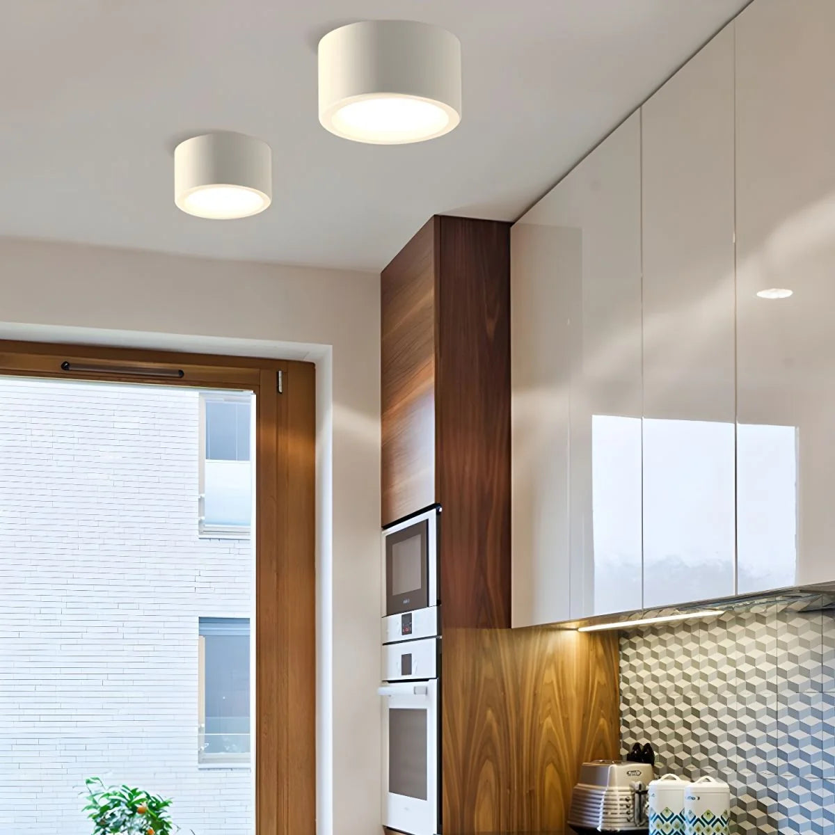 Ceiling Light Low-Profile Surface-Mounted Adjustable Color Temperature