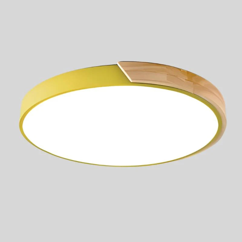 Ceiling Light Round Macaron Design Built-In LED