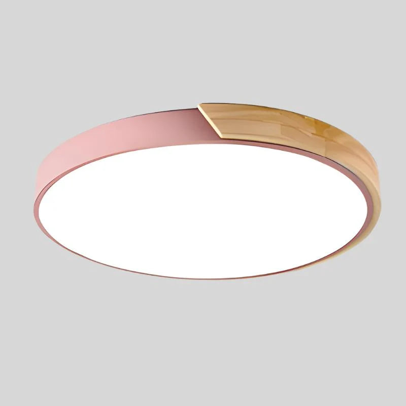 Ceiling Light Round Macaron Design Built-In LED