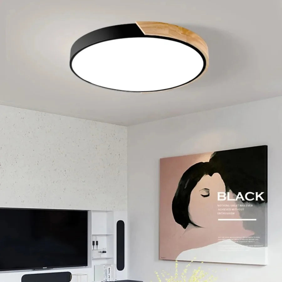 Ceiling Light Round Macaron Design Built-In LED