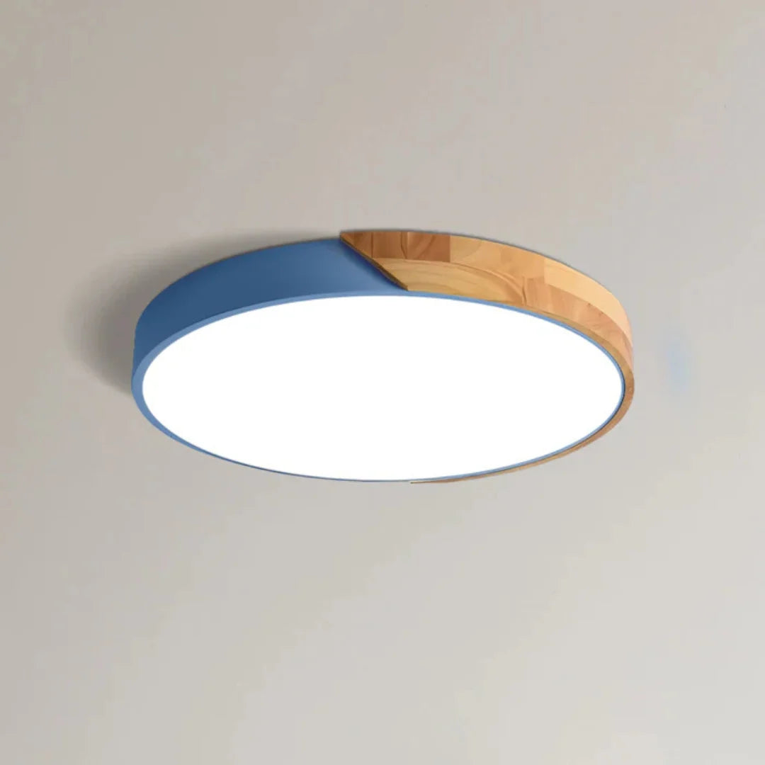 Ceiling Light Timber Ring Flush Mount Integrated LED