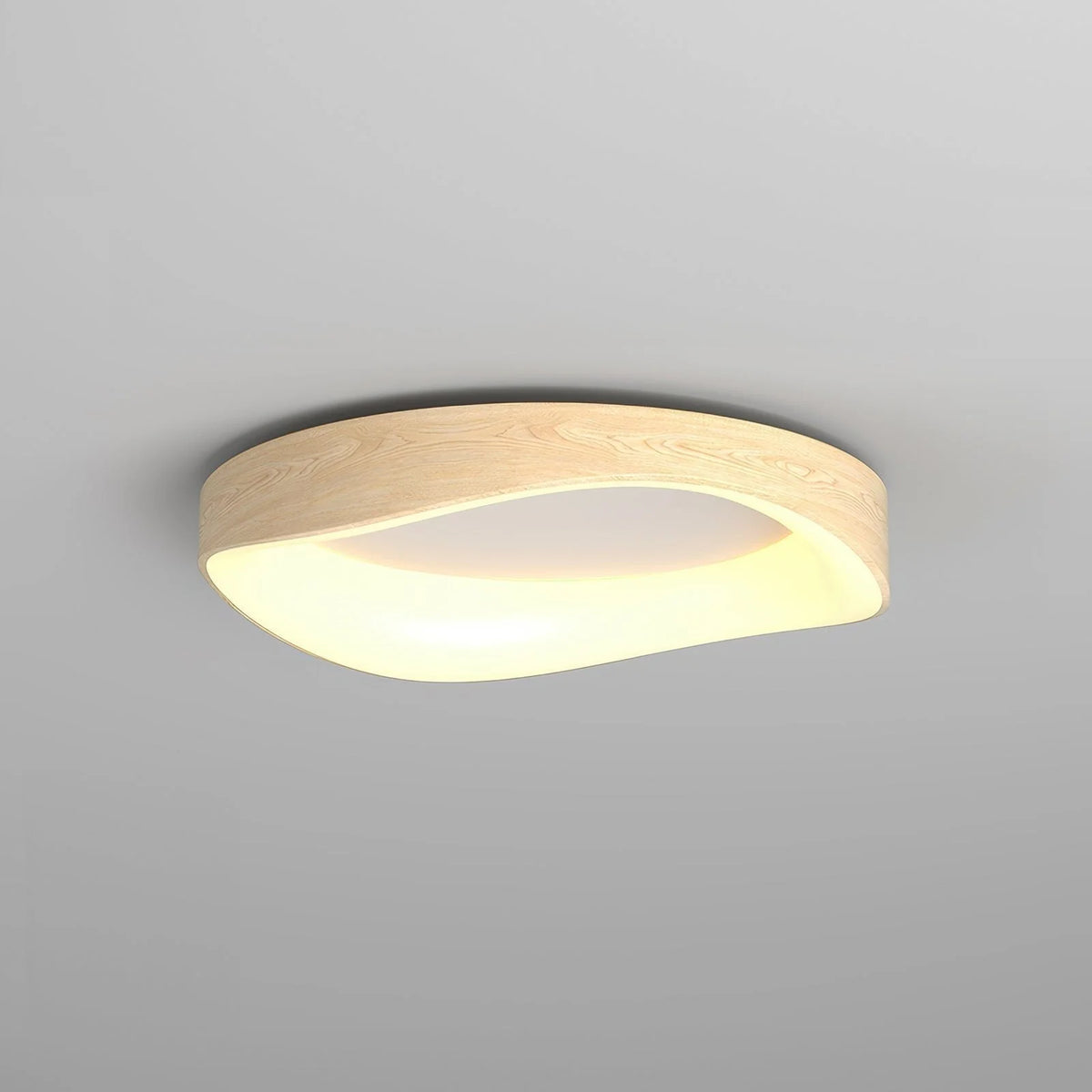 Ceiling Light Wood Grain Dual-Output LED