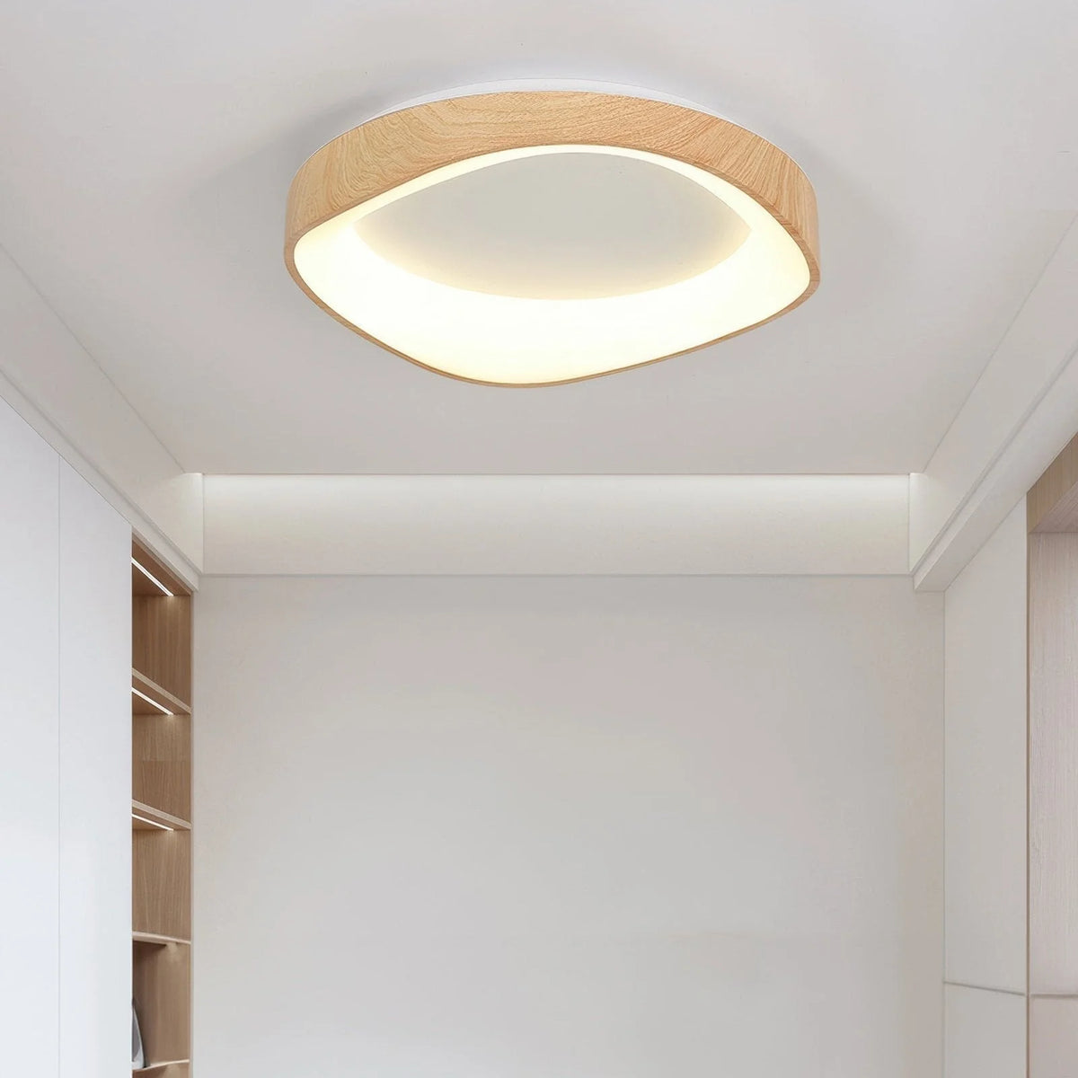 Ceiling Light Wood Grain Dual-Output LED