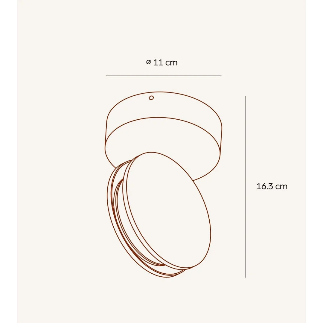 Ceiling Spotlight Aimable Head Narrow Beam