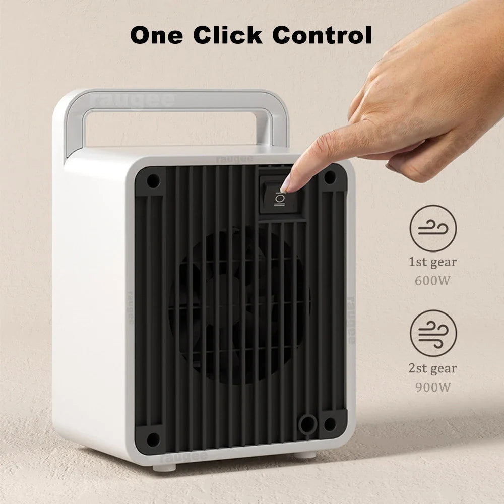 Ceramic Space Heater 600W Portable With Automatic Shutoff