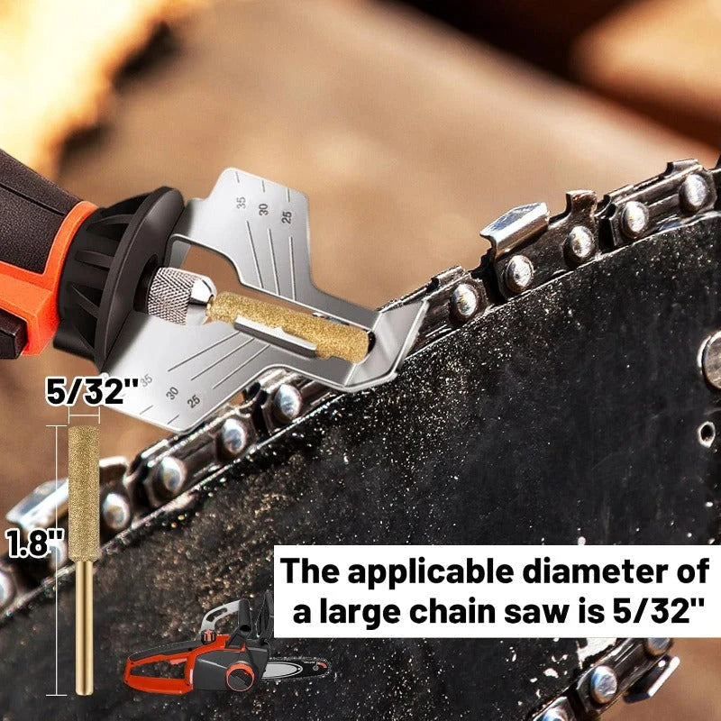 Chainsaw Sharpener Bits Titanium-Plated Mixed Size Set