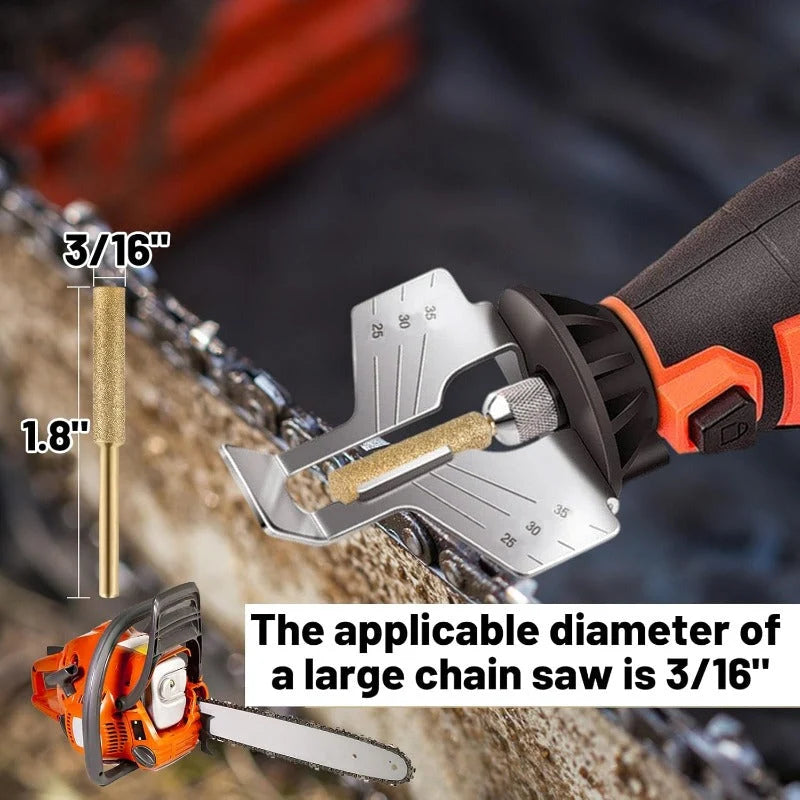 Chainsaw Sharpener Bits Titanium-Plated Mixed Size Set