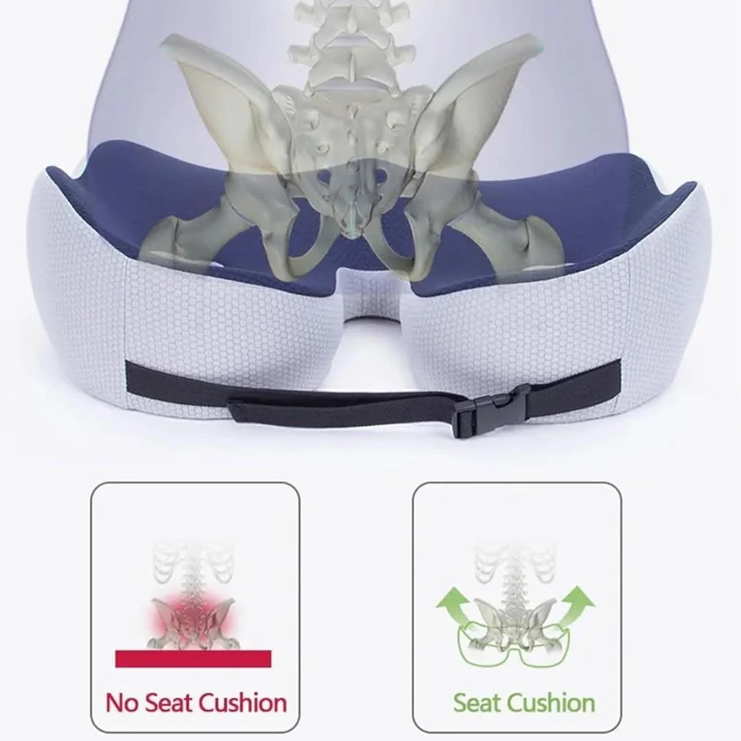 Chair Cushion Memory Foam Non-Slip Washable Cover